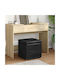 Stool For Kitchen Wooden Black 41x41x40cm