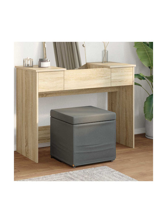Stool For Kitchen Upholstered with Fabric Dark ...