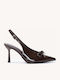 Braune Pumps Slingback Mit Spitze Zehe Fiönk
