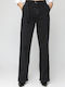 Hoch tailliert Damenjeans Black