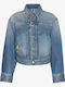 Women's Short Lifestyle Jacket for Winter Blue