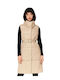 Damen Bikerjacke Beige