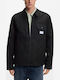 Long Sleeve Cotton Overshirt Black