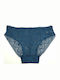 Femeie Slip cu Dantelă Blue