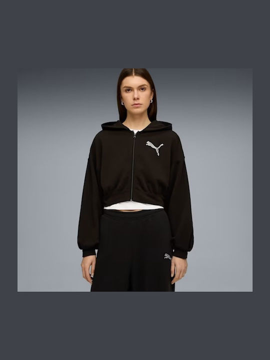 PUMA Graphics Γυναικεία Ζακέτα Φούτερ με Κουκού...