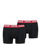 Herren Boxershorts Black-Red 1Packung
