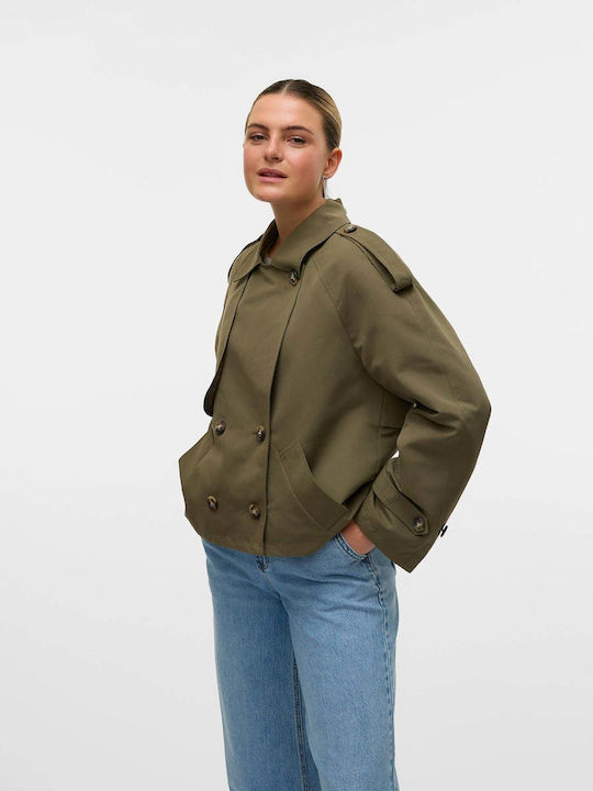 Vero Moda Γυναικεία Χακί Καμπαρντίνα