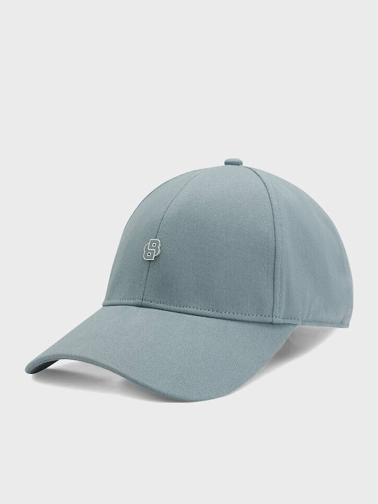 Boss Stretch-cotton Cap Double B Monogram Ari-b-icon-me Blue Καπέλα Female Blue 50555583-434