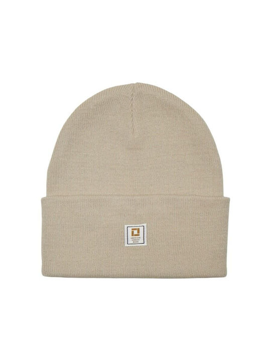 Beanie Ανδρικός Σκούφος Πλεκτός σε Εκρού χρώμα