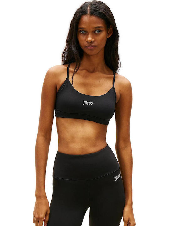 Athleisure Brallete Top Tommy Jeans Metal Logo Μαυρο Athleisure Brallete Top Tommy Jeans Metal Logo Μαυρο