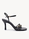 Sandale Elegante Damă Negre Cu Elemente Metalice Decorative Înaltă