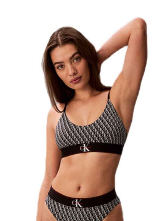 Calvin Klein Bralette Femei Sutien sport Black