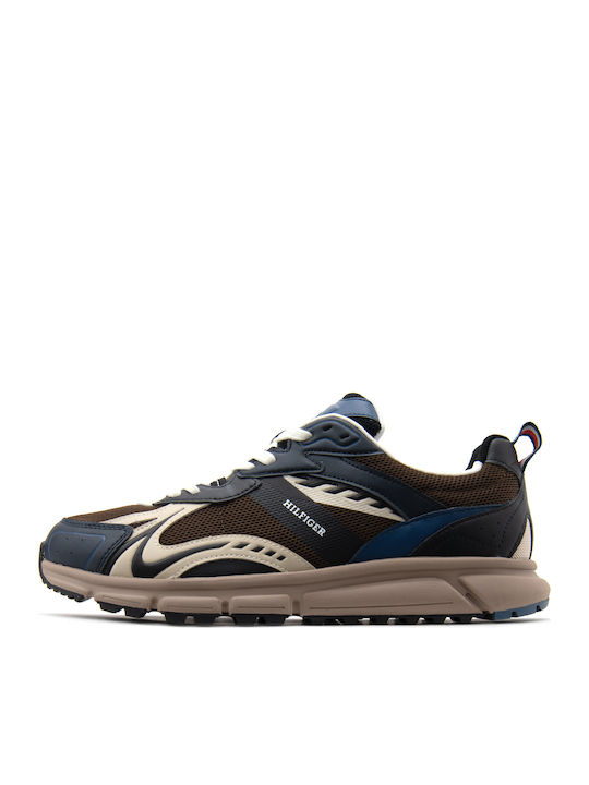 Tommy Hilfiger Sneakers Καφέ-μπεζ-μπλε
