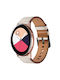 Samsung Galaxy Watch Active 20mm Sx Connector Metal Button Switch Leather Watch Band Starlight