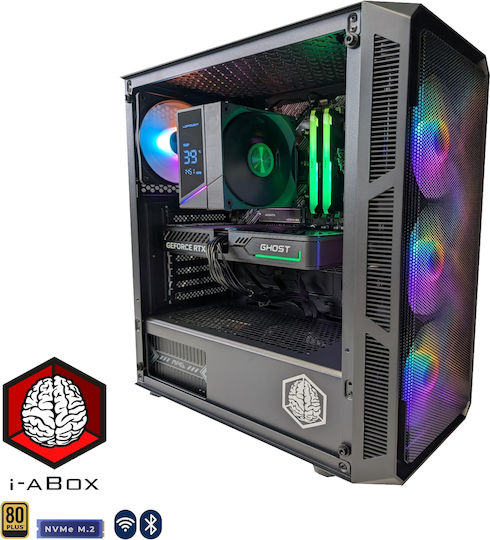 i-aBox Stealth Power v2 Pro Max Gaming Desktop PC (Ryzen 5-8400F/32GB DDR5/1TB SSD/Radeon RX 7600/W11 Home)