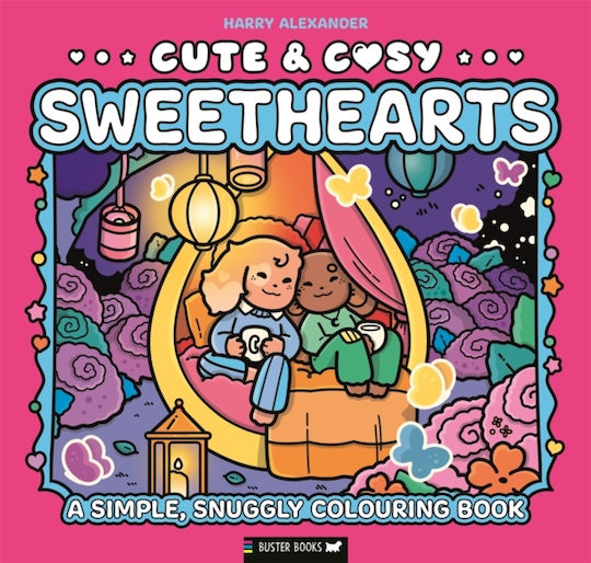 Cute & Cosy Sweethearts A Simple Snuggly Colouring Book Harry Alexander Buster Books