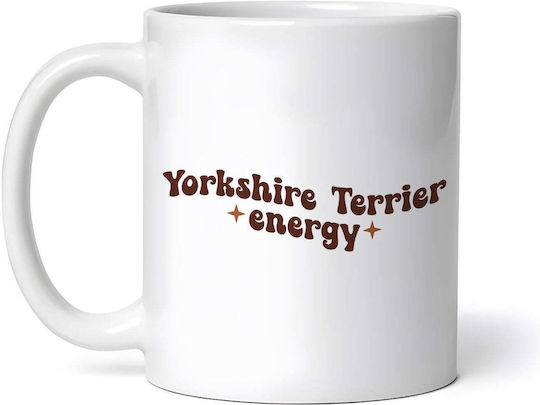 Yorkshire Terrier Energy Mug Ceramic White 330ml