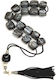 Roloi Komboloi Resin Worry Beads with 17 Beads Gray 33cm