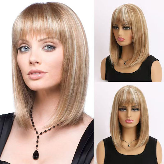 Women's Synthetic Wig Long Bob Honey Straight Hair