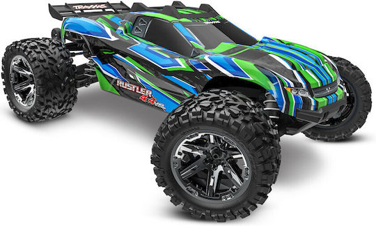 Traxxas Rustler 4x4 Vxl Τηλεκατευθυνόμενο Φορτηγό 4WD Πράσινο