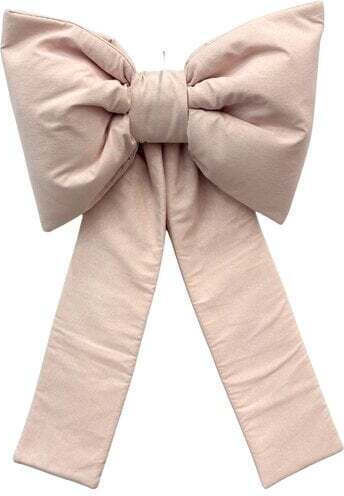 Lurex Bow Decoration Wedding Baptism Decoration 60x100cm Gold Pink