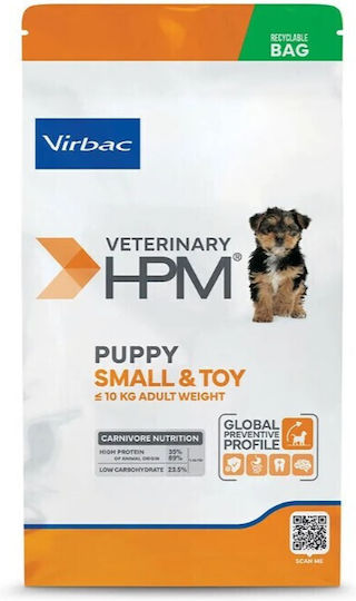 Virbac 1.5kg Ξηρά Τροφή για Κουτάβια Μικρόσωμων Φυλών με Χοιρινό, Κοτόπουλο, Ρύζι, Πατάτες και Πουλερικά