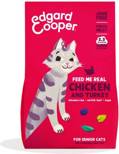 Edgard Cooper Dry Food for Senior Cats 2kg