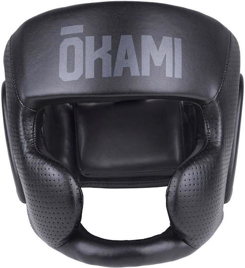 Okami Adult Full Face Boxing Headgear Black