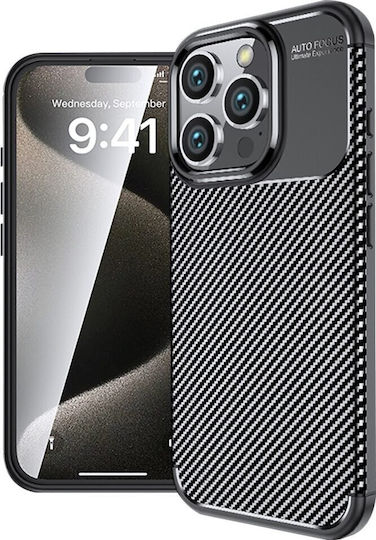 Business Carbon Back Cover Silicone Black (Xiaomi Mi 11 Ultra)