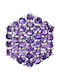925 Silver Ring Natural Amethyst Size 16