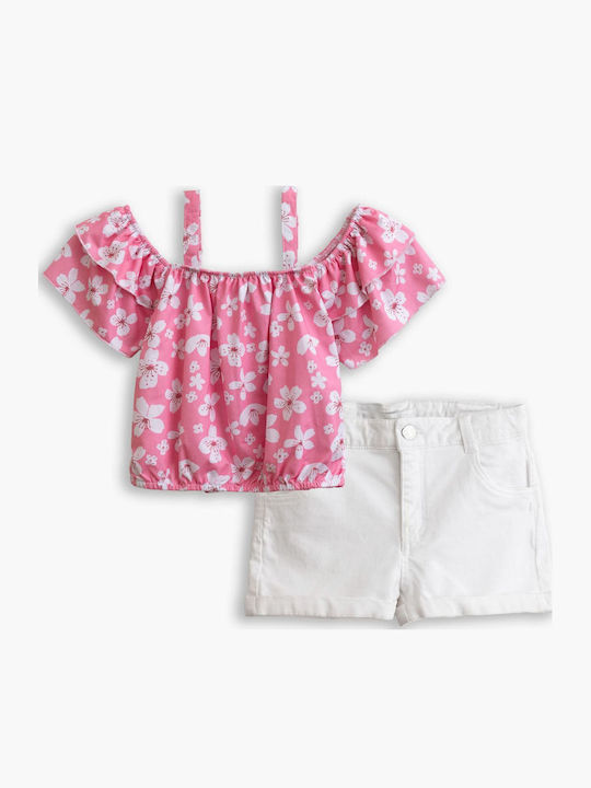 Funky Kinderbekleidungssets mit Shorts Rosa 2 Stück