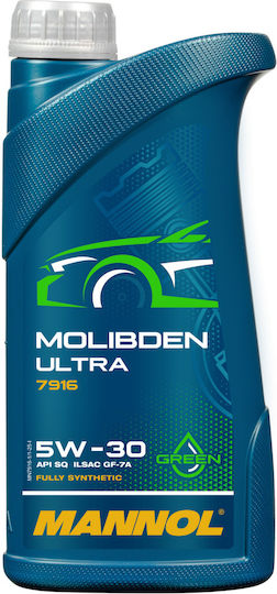 Mannol Molibden Ultra Συνθετικό Λάδι Αυτοκινήτου 5W-30 1lt