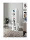 Bibliotecă Shell Spark Albă 45x25x135 cm
