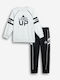 Kids Sweatpants Set White