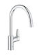 Grohe Μπαταρία Κουζίνας Πάγκου με Ντουζ Ασημί