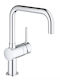 Grohe Baterie Chiuvetă Bucătărie Bancă Argintie