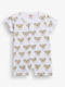 Funky Baby Bodysuit Short-Sleeved White