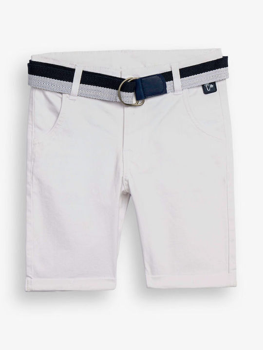 Kinder-Shorts/Bermudas Stoff Weiß
