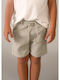 Kinder-Shorts/Bermudas Stoff Beige