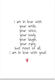 Handmade Card Envelope I Am In Love 9x11.5 J.o Creations