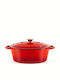 Lätt Home Dutch Oven Cocotte Плитка Тенджера от Чугун 3.85лт