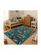 Saray Home 3d City Adventure Kids Rug Albastru 200x250cm