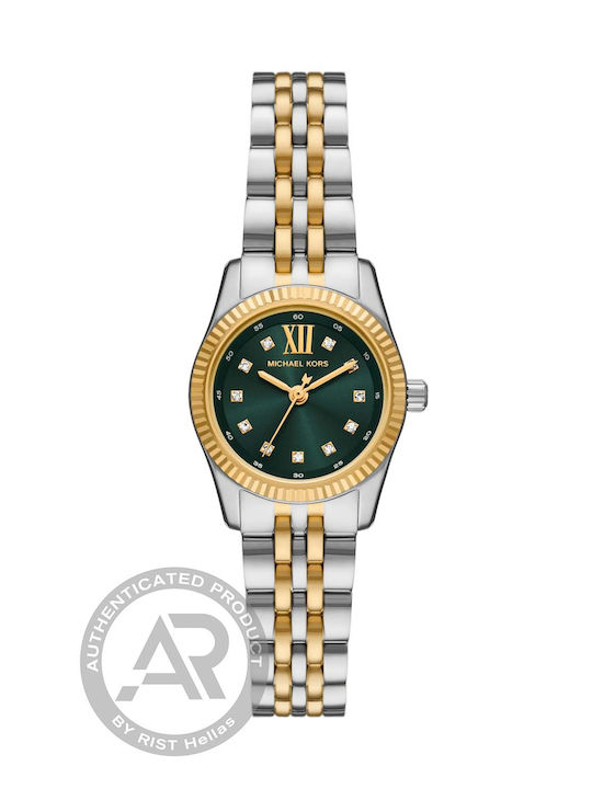 Michael Kors Lexington Дамски Часовник Кварцов със Златен Метална Верижка