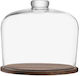 LSA international Cheese Dish Glass