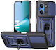 Θήκη Κινητού Techsuit Camshield Αντικραδασμική Armor Shockproof Ενσωματωμένη Βάση-δαχτυλίδι Κάλυμμα Καμερών Xiaomi Poco C85 4g Σκουρο Μπλε