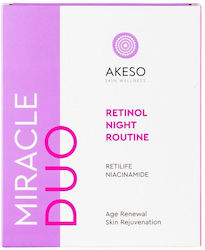 Akeso Miracle Duo Retinol Night Routine Skin Care Set for Αnti-ageing