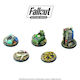 Set 2 Marcatori de Obiective Fallout Wasteland Warfare Miniaturi din Rășină 32mm Modiphius