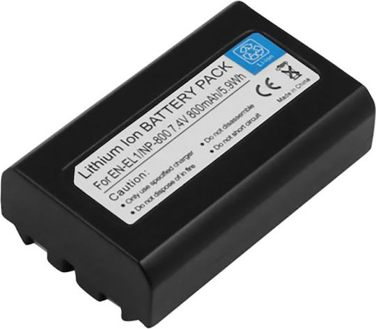 Avizar Li-ion Battery 7.4v Nikon Minolta Camera Compatible En-el1 800mah Black