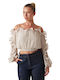Women's Long Sleeve Shirt Beige