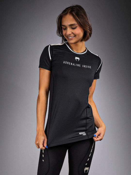 Venum Women's Short Sleeve Martial Arts Shirt VENUM-05183-108 Black